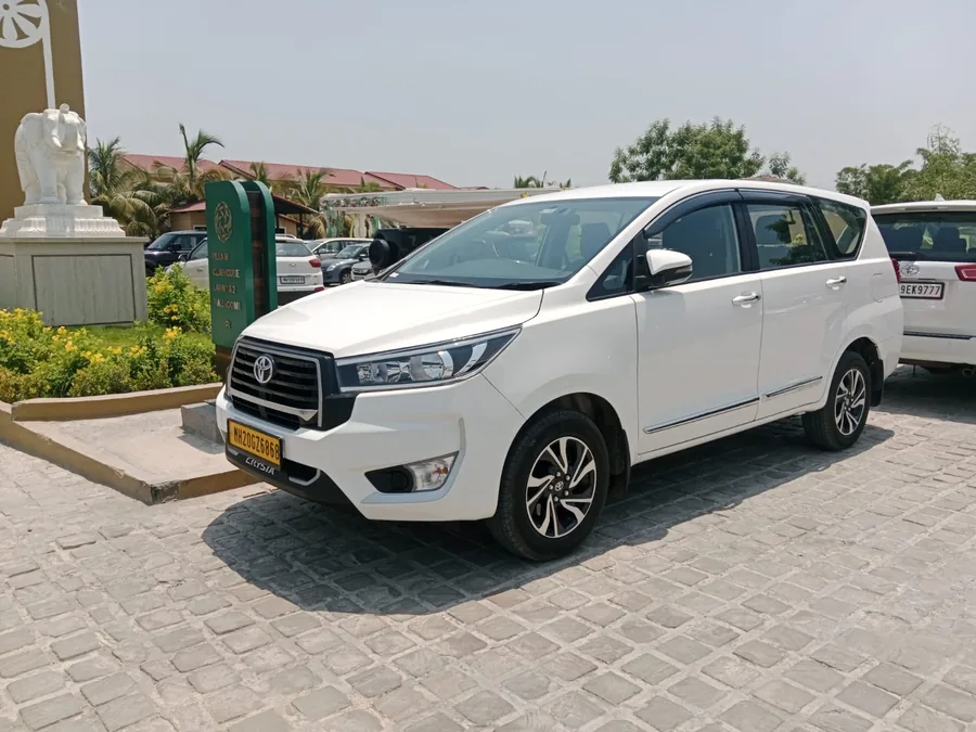 Innova Crysta at a resort pickup