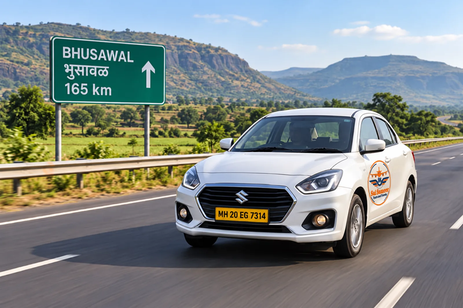 Chhatrapati Sambhajinagar (Aurangabad) to Bhusawal cab route