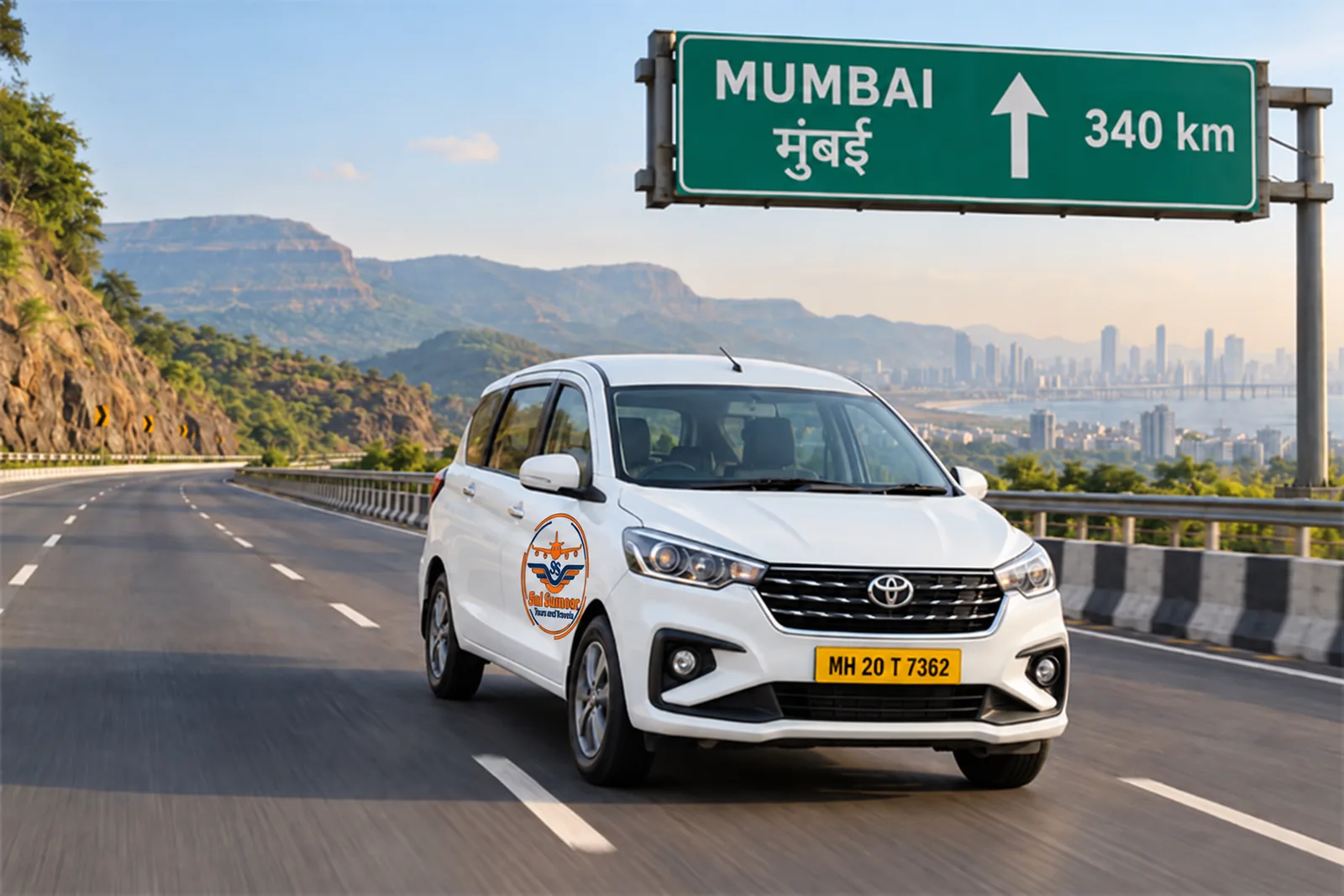 Chhatrapati Sambhajinagar (Aurangabad) to Mumbai cab route